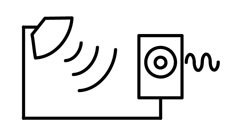 Oscilador sonoro por proximidad