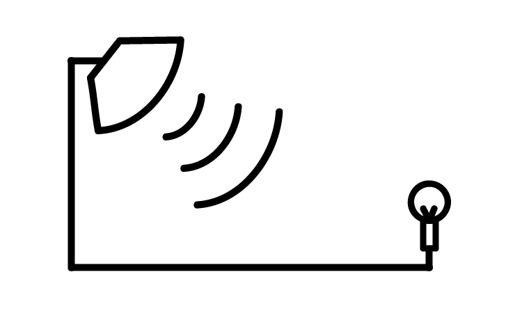 Sensor de presencia y relé